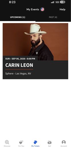 Carin Leon Concert Tickets , Las Vegas 9/6/26