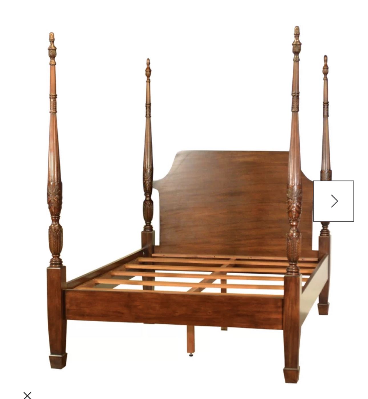 Solid Wood Four Poster Bed/ Vanity/ Side Tables and Dressers