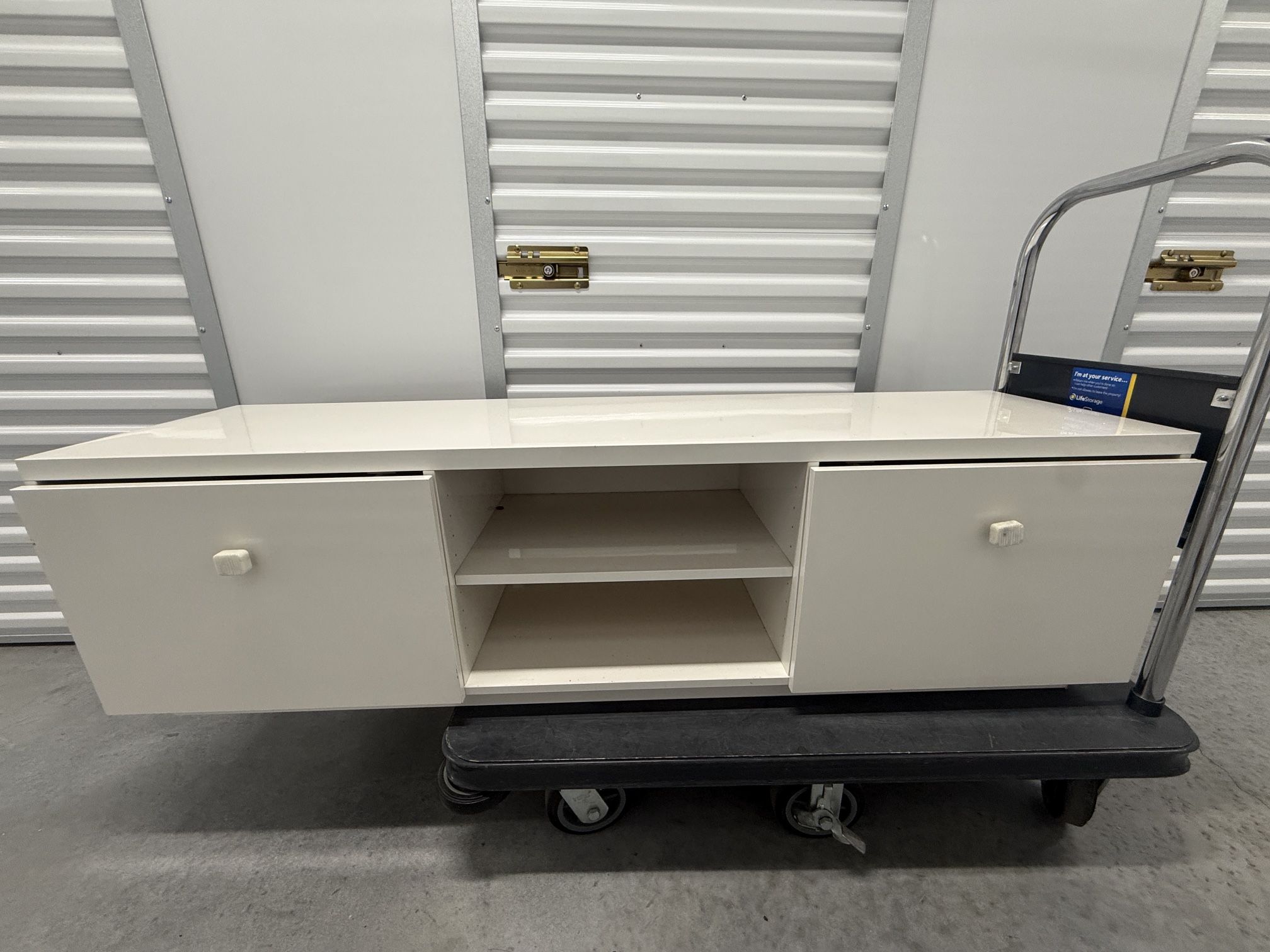 White TV Console