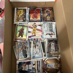 500 Basketball Card Box with lots of rookie cards and star players like Lebron James, Steph Curry, Kyrie Irving, Nikola Jokic, Larry Bird, and more!