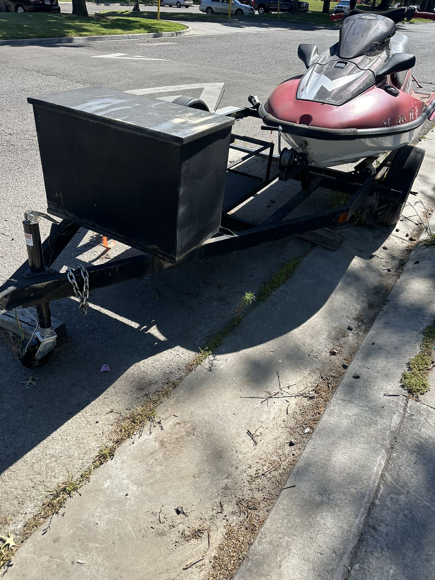 97 Kawasaki Zxi 1100 With Double Jetski Trailer