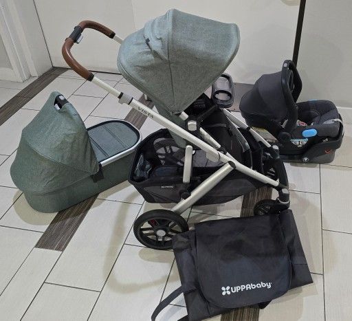 Uppababy VISTA v2 Stroller Set With Bassinet And MESA car Seat