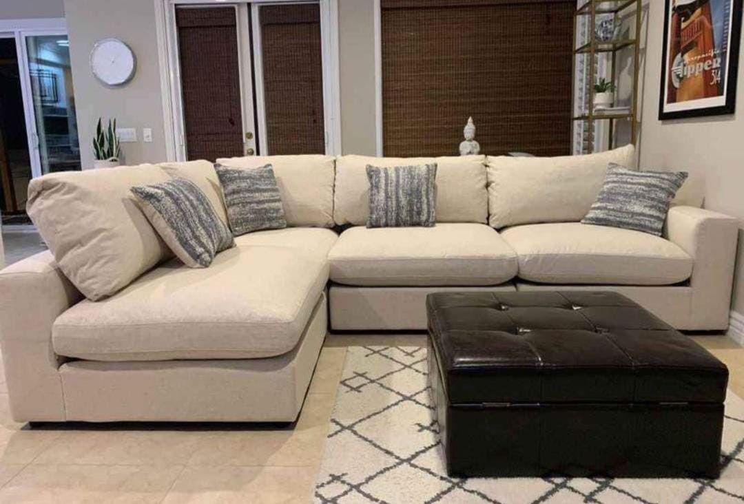 Serene Sectional Sofa Couch With İnterest Free Payment Options 
