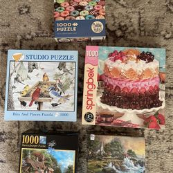Assortment Of Puzzles Lot