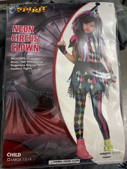 Neon Clown Halloween costume
