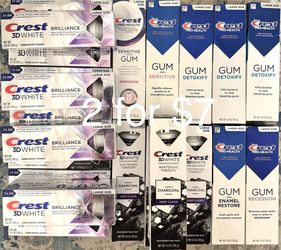 Crest Mouthwash, Toothpaste 