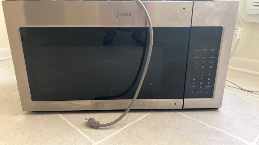 Midea over the-range microwave stainless steel