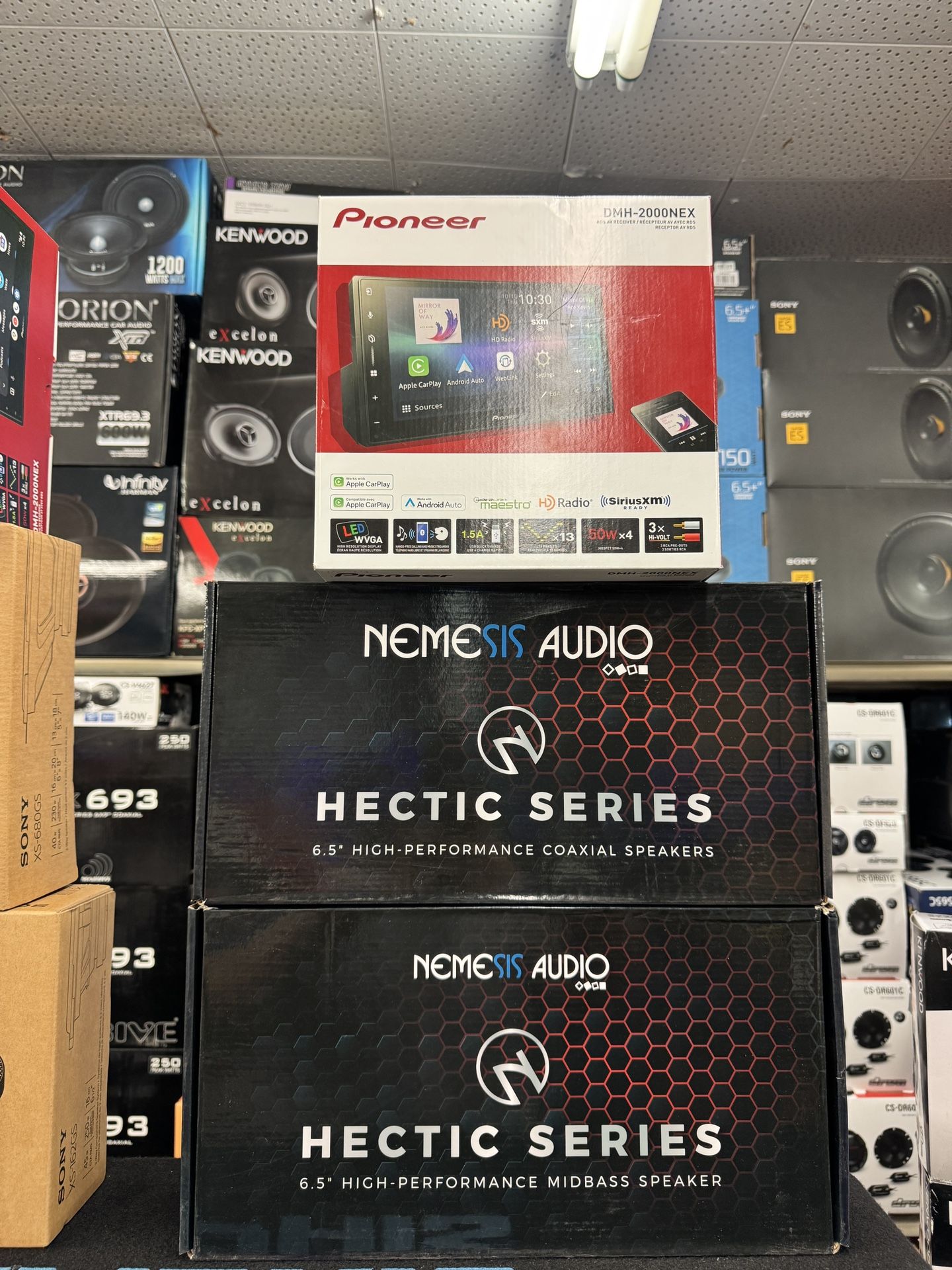 Pioneer Car Stereo And Speakers Package 