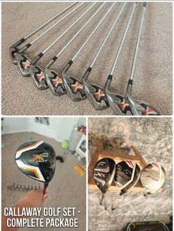 Callaway X24 Hot Irons Set + X2 Hot Driver, XHot Woods + XR Hybrid