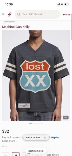 LOST MACHINE GUN KELLY JERSEY  COLLAB