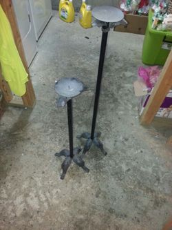2 new floor candle holders