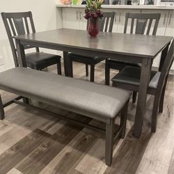 Dining Table Set With Bench