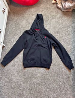Black polo hoodie