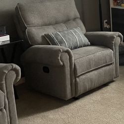 2 Recliners Gray
