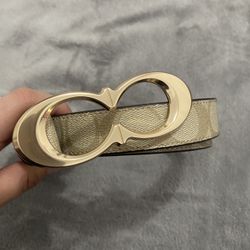 Coach Signature Buckle Belt