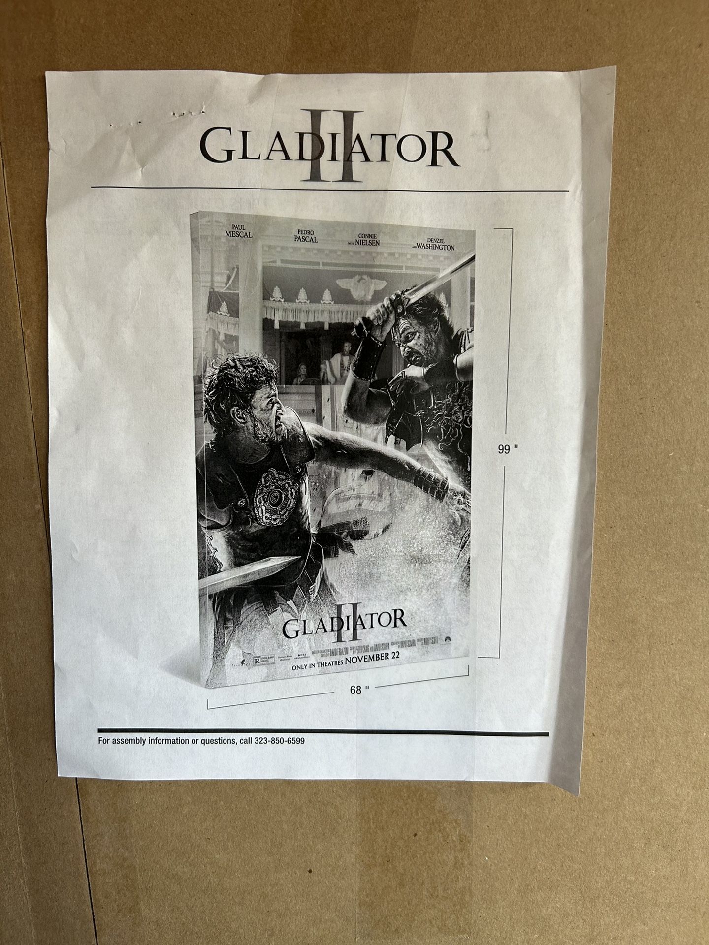 Gladiator II Standee