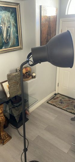 Black Industrial Floor Lamp