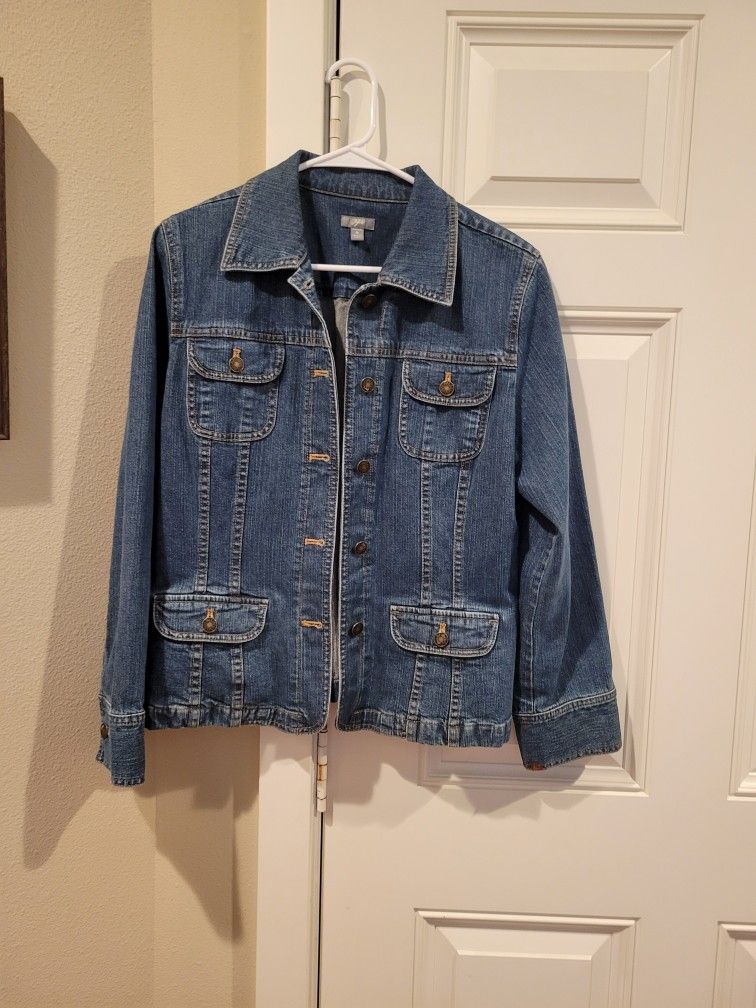 J. Jill Ladies Denim Jacket Size M***PENDING SALE ***