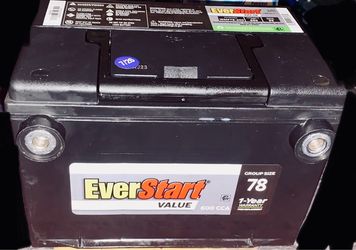 Car battery 600 cca side post battery