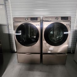 SAMSUNG FRONT LOAD WASHER AND DRYER 