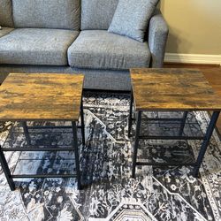 Pair of 2 Modern End Tables