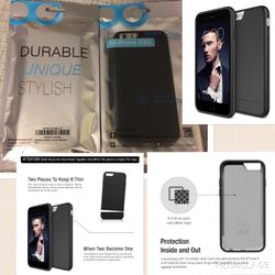 BRAND NEW/SEALED MAXBOOST Slider Style Hard Case for iPhone 6s/6 (BLACK)