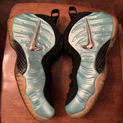 Nike Air Foamposite Pro Island Green Aqua Size 13 