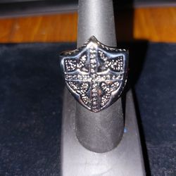Stainless Steel Ring Sz8     27mm