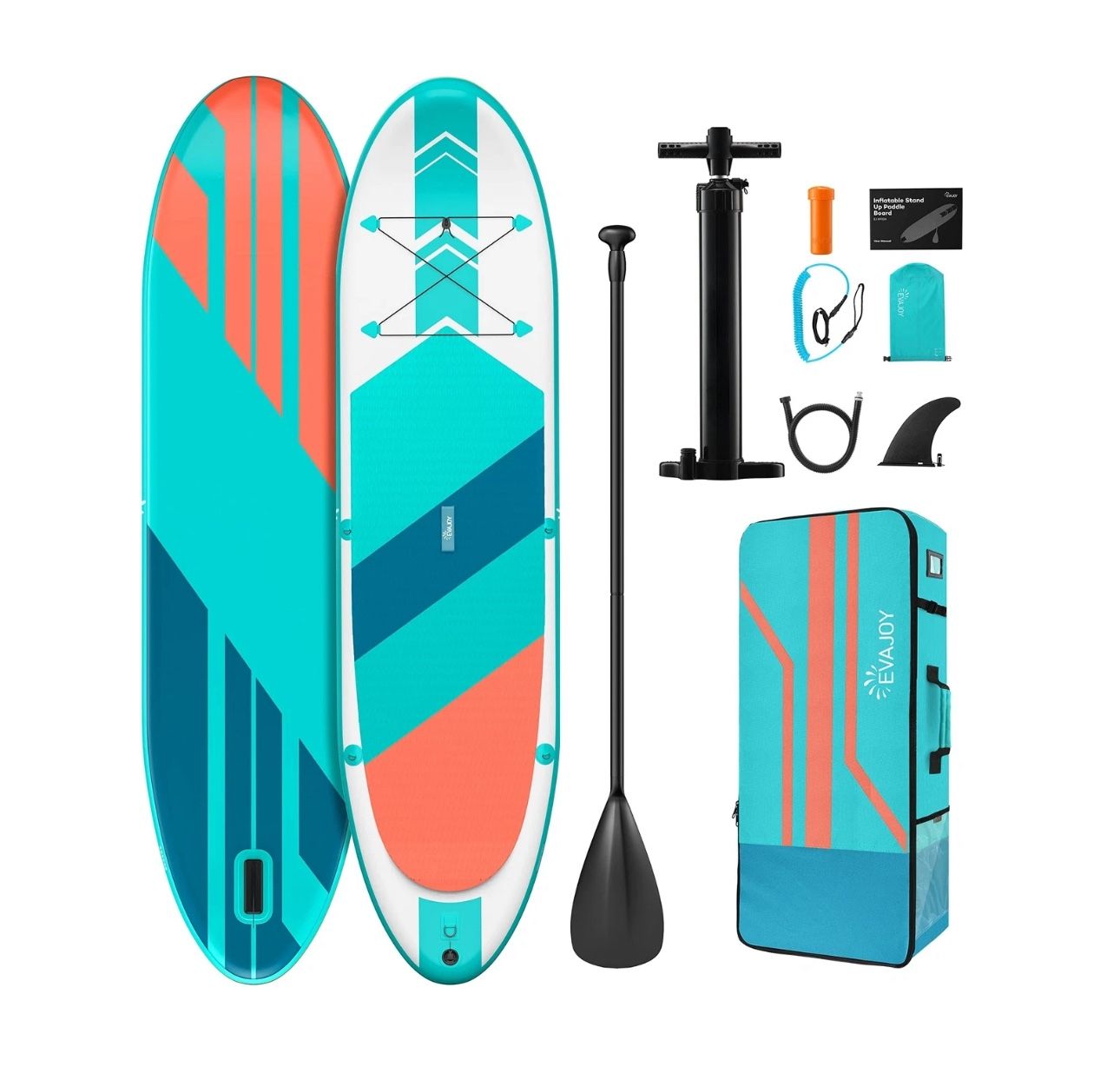 EVAJOY Inflatable Paddle Board 6'' Thick