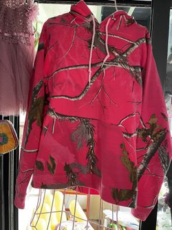 Women’s Pink Real Tree Hoody Sweatshirt 