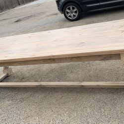 Custom Built Dining Table Solid wood Farmhouse Set Modern Rustic Bench Country Oval Round Counter Breakfast Height  Farm House 