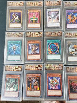 Yugioh Yu-Gi-Oh Cards New 1st Edition 1996 . All Exodia $600! All blue eyes dragons $1000! All 3 Tripe Blue eyes $600! All Graded Cards 14 for $1000!