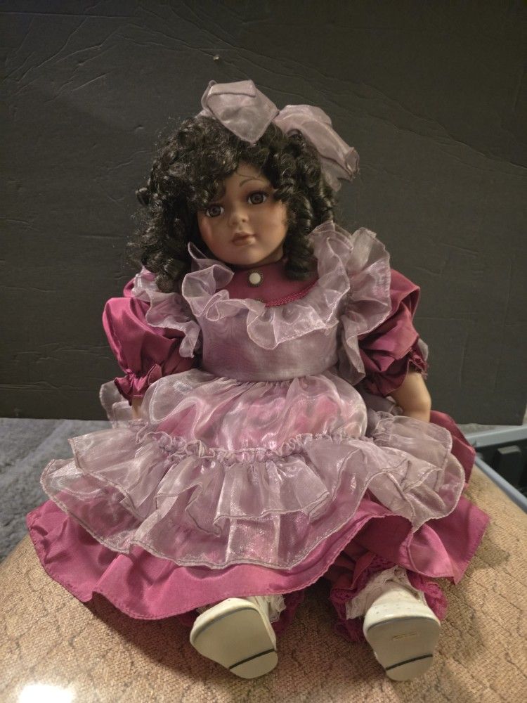 Black Porcelain Doll