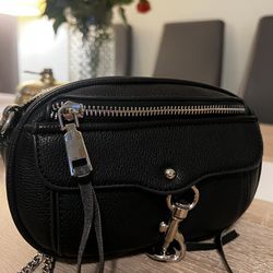 Black Mini Bag with Silver Hardware