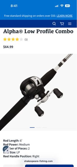 Shakespeare alpha bait caster fishing rod