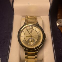 Chico's gold-toned fashion watch with a buckle clasp