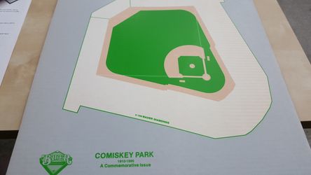 Comiskey Park ballpark paper model