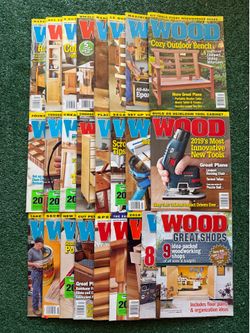 Lot of 25 Vintage Wood Magazines From 2014-2021