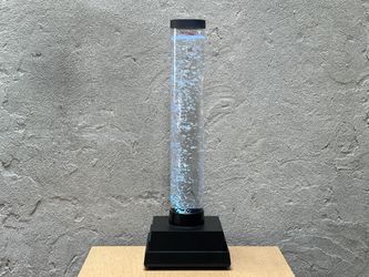 Cylindrical Bubble Water Lamp