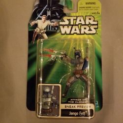 Star Wars Attack Of The Clones Sneak Preview Action Figure- Jango Fett