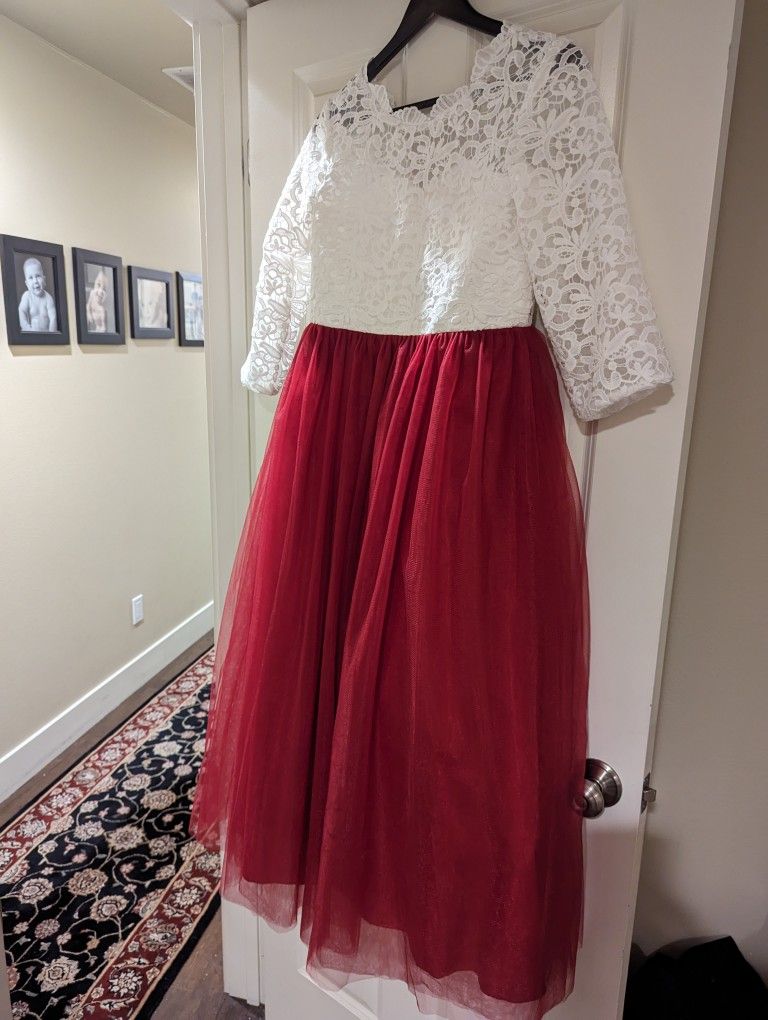 Girls Christmas or Flower Girl Dress Plus Size