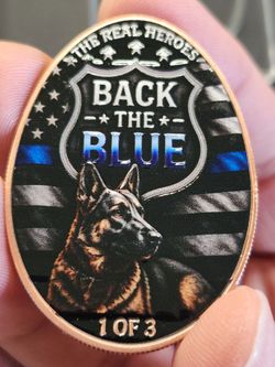 Back The Blue 2026 1oz .999 Copper Coin in Slab