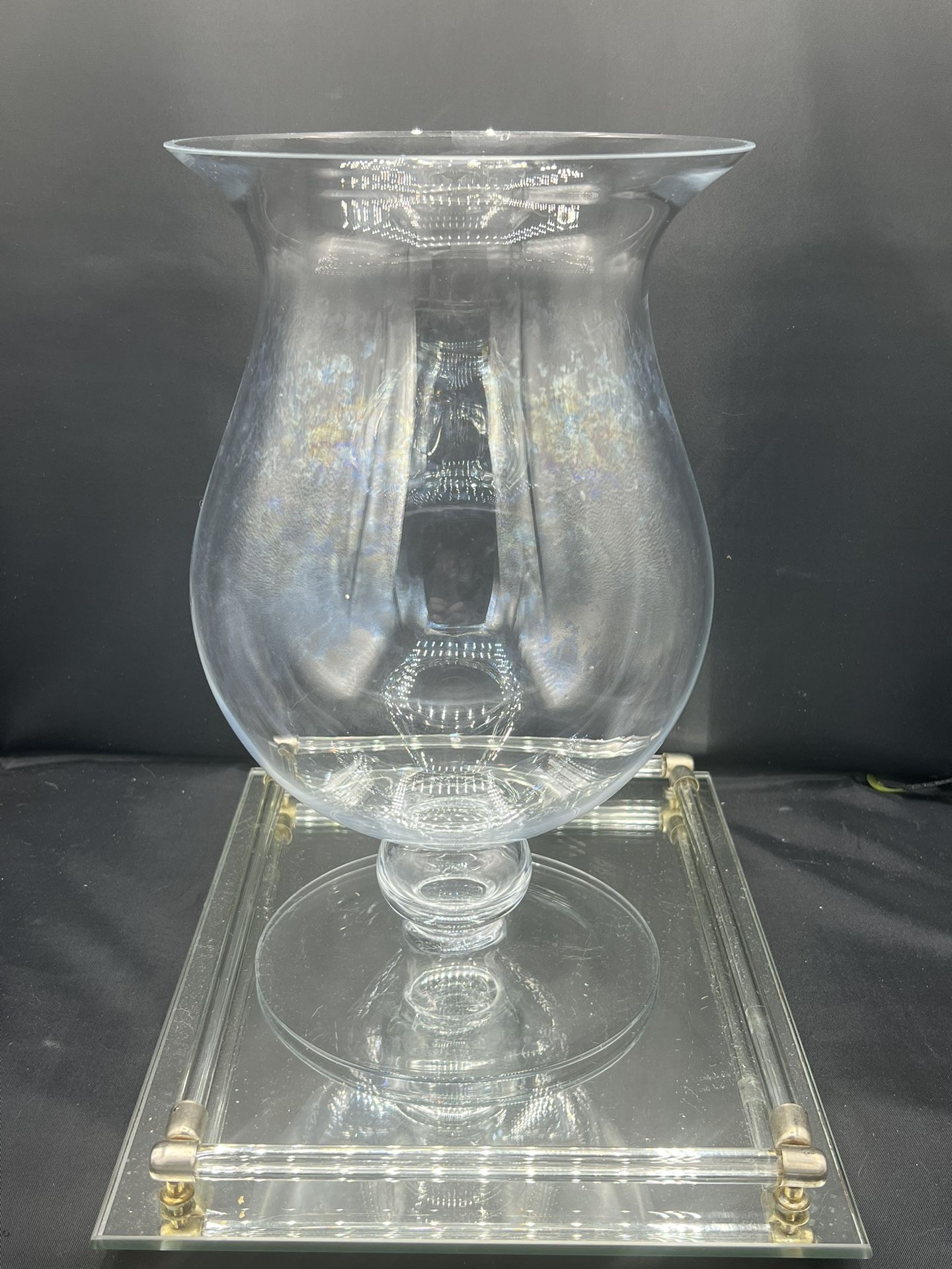 Princess House pedestal centerpiece candle lamp centerpiece 31556,