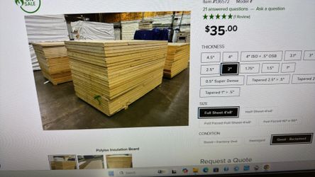 2” Polyiso foam board