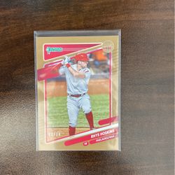 Rhys Hoskins 2021 Donruss Artist Proof Gold #’d 03/10 SSP Philadelphia Phillies 