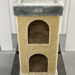Armarkat Premium Wooden Cat Tree 32” Height- Beige
