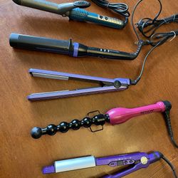 Hair Styling Irons Curling Straightening Flat Iron