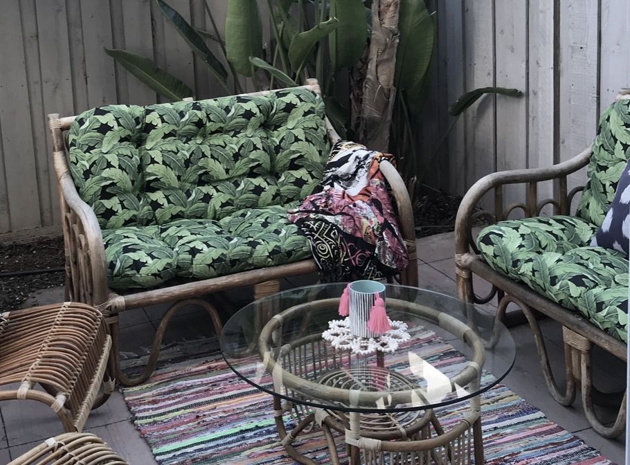 Vintage Rattan Loveseats