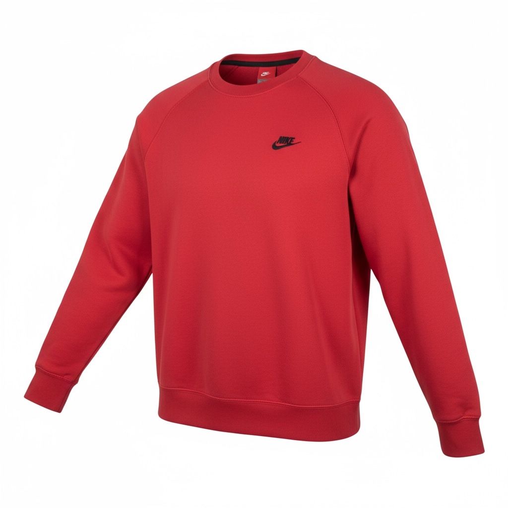Nike Sportswear Tech Fleece Crewneck Top Red Men's Medium