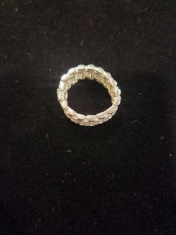 Sterling Silver 925 Stretch Band Ring